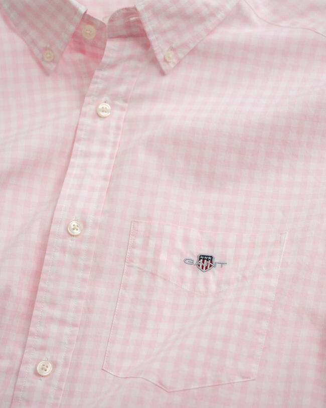 Camisa em popelina gingham Classic regular fit