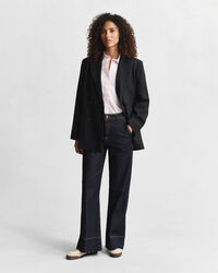 Camisa em popelina às riscas Classic regular fit