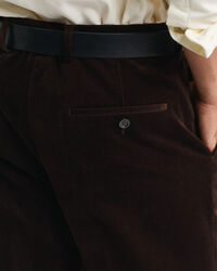 Calças de fato em veludo