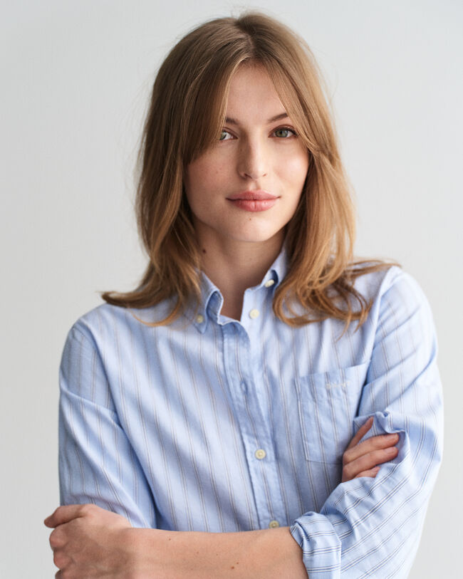 Camisa Oxford Archive às riscas regular fit