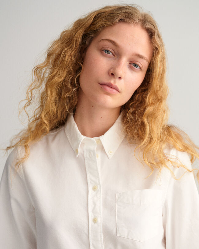 Camisa Oxford tingida regular fit