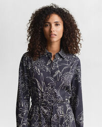 Vestido-camisa com estampado Floral