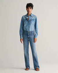 Camisa de ganga regular fit