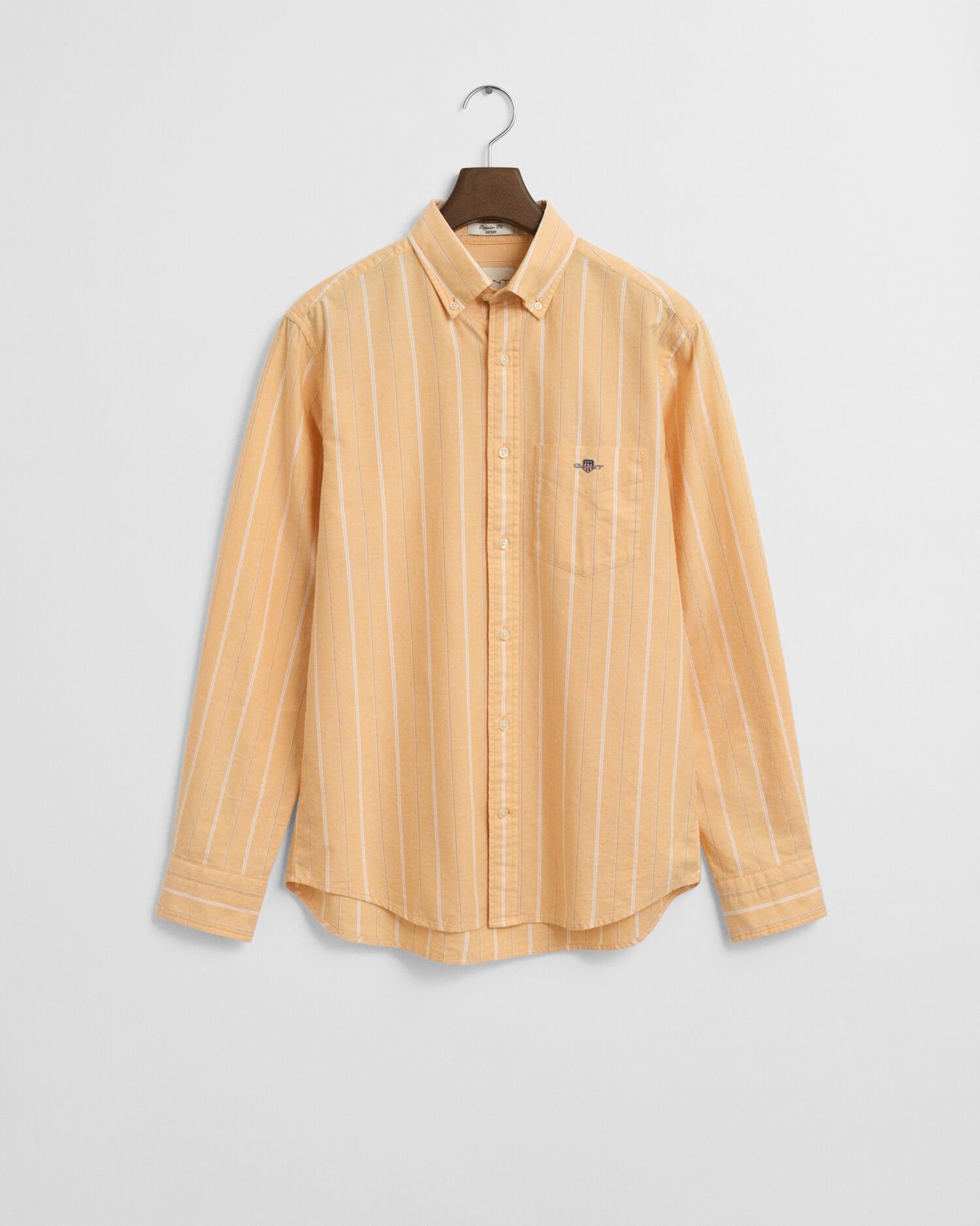 Camisa Oxford clássica às riscas regular fit