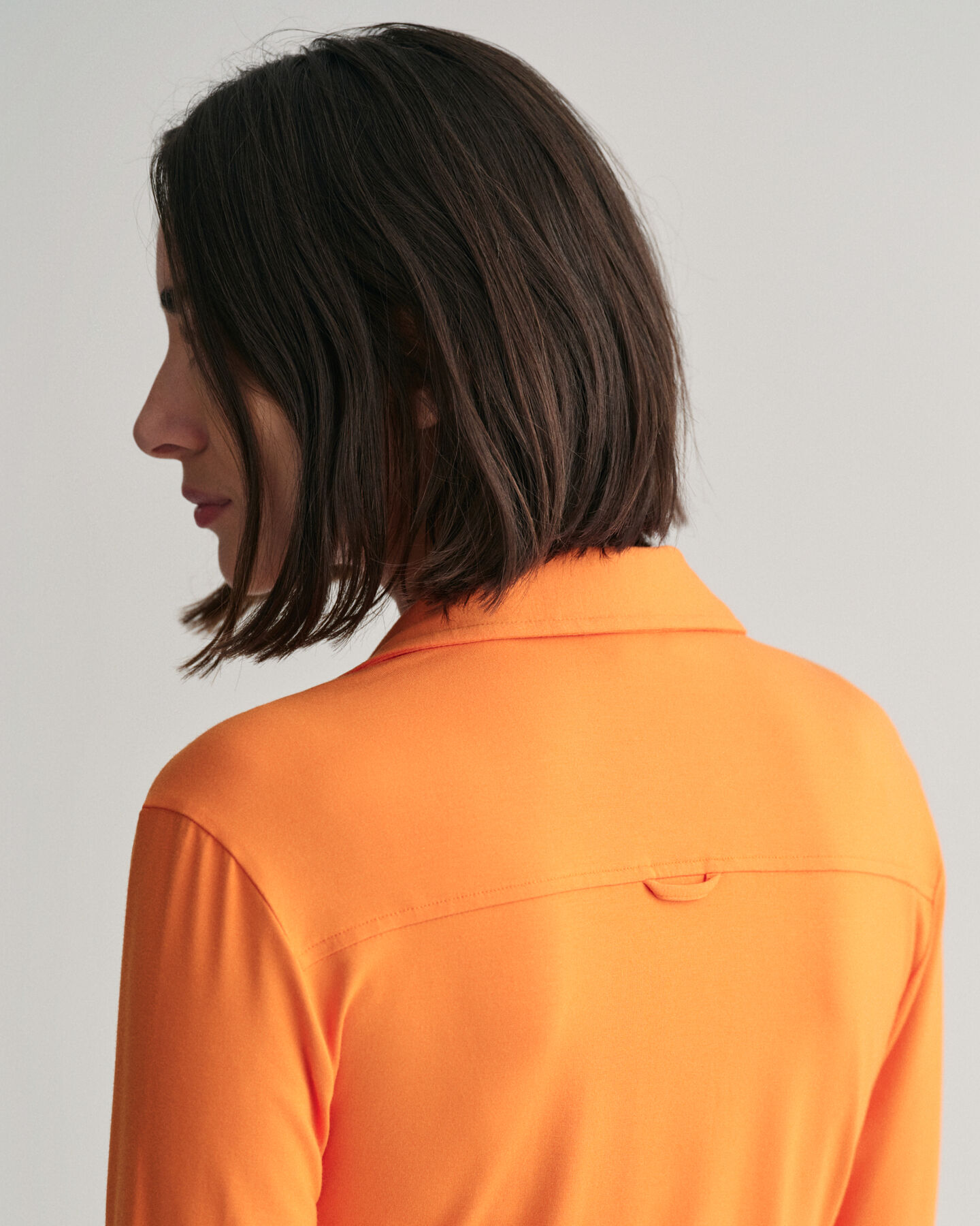 Vestido-camisa em jersey slim fit