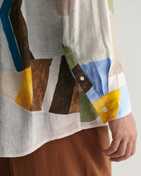 Camisa Art Print oversized