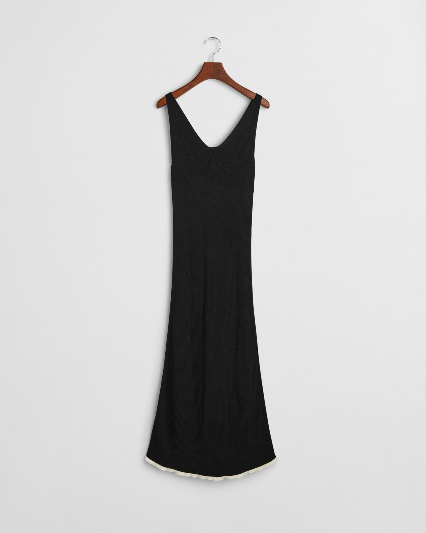 Vestido de al&ccedil;as em malha canelada