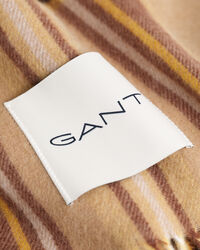 Cachecol em mistura de caxemira com padrão de xadrez Tartan