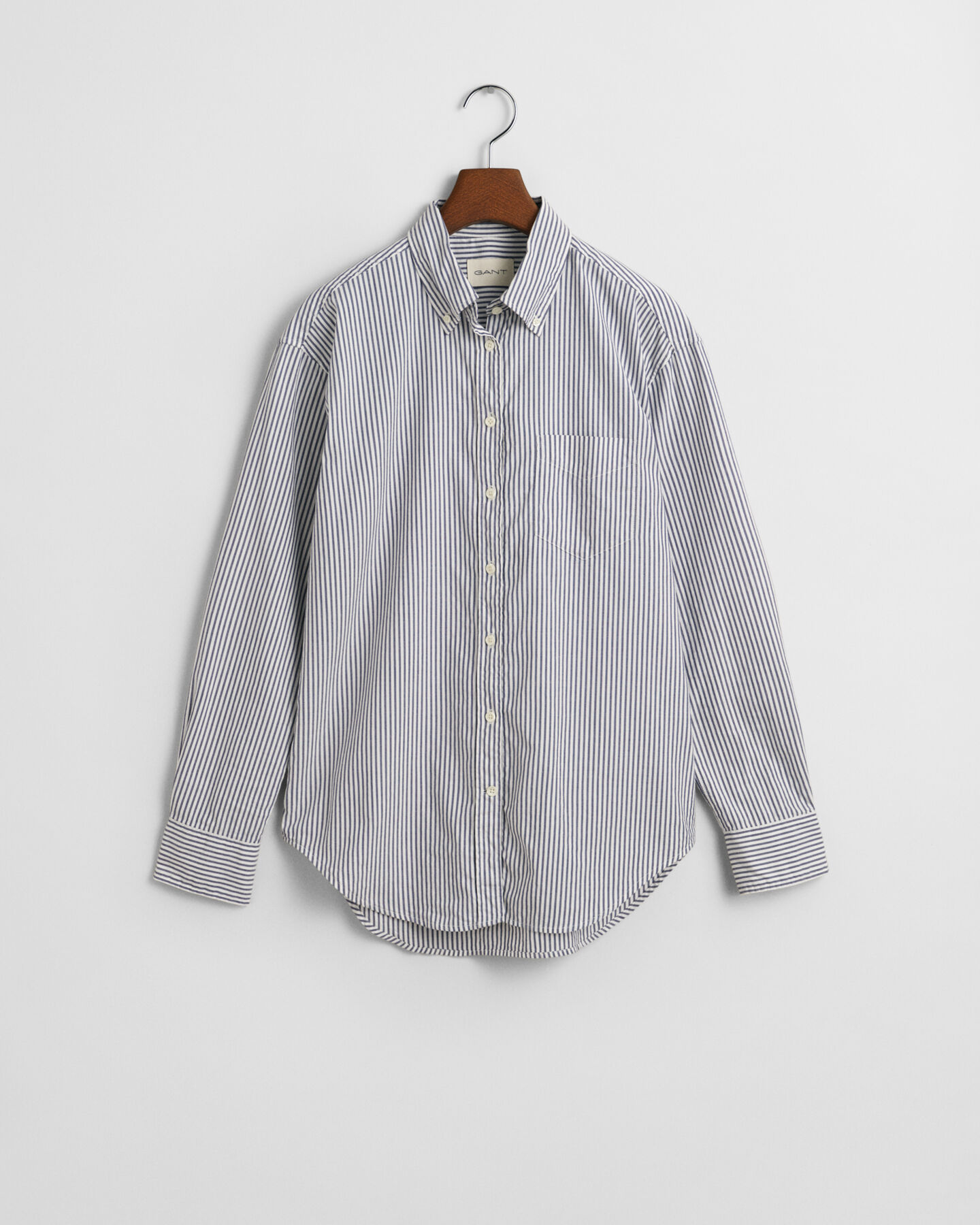 Camisa Luxury Oxford às riscas relaxed fit
