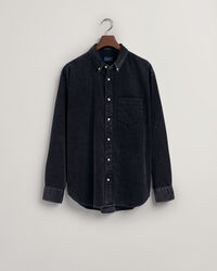 Camisa em bombazina com uma lavagem intensa relaxed fit