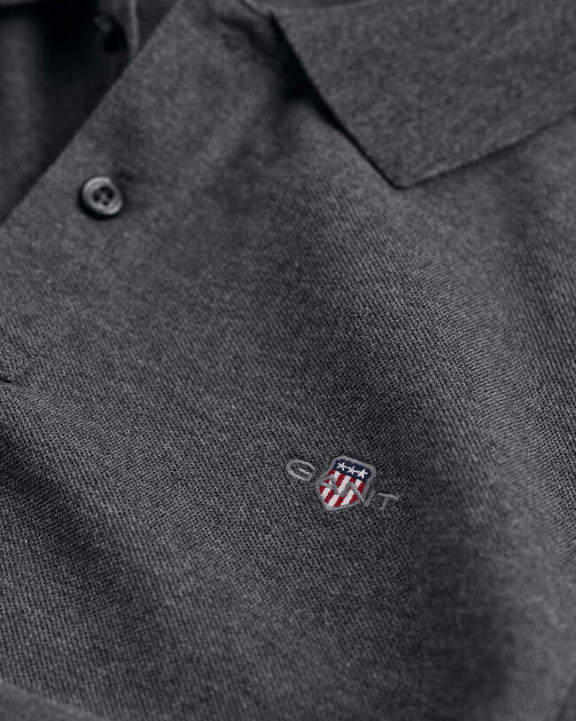 Polo em algodão piqué Shield regular fit