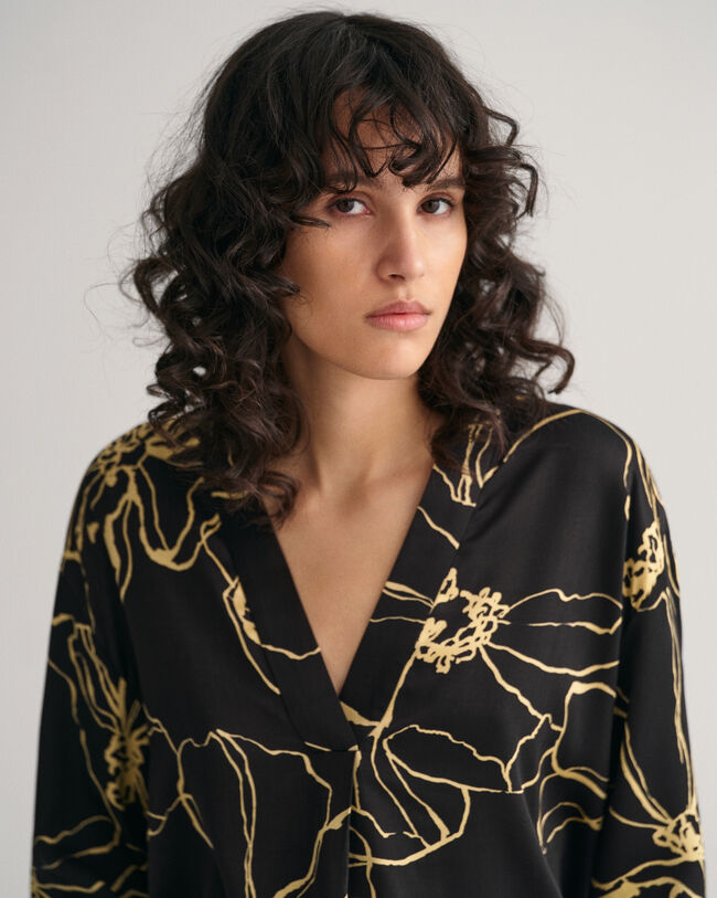 Blusa com decote em V Line Drawing