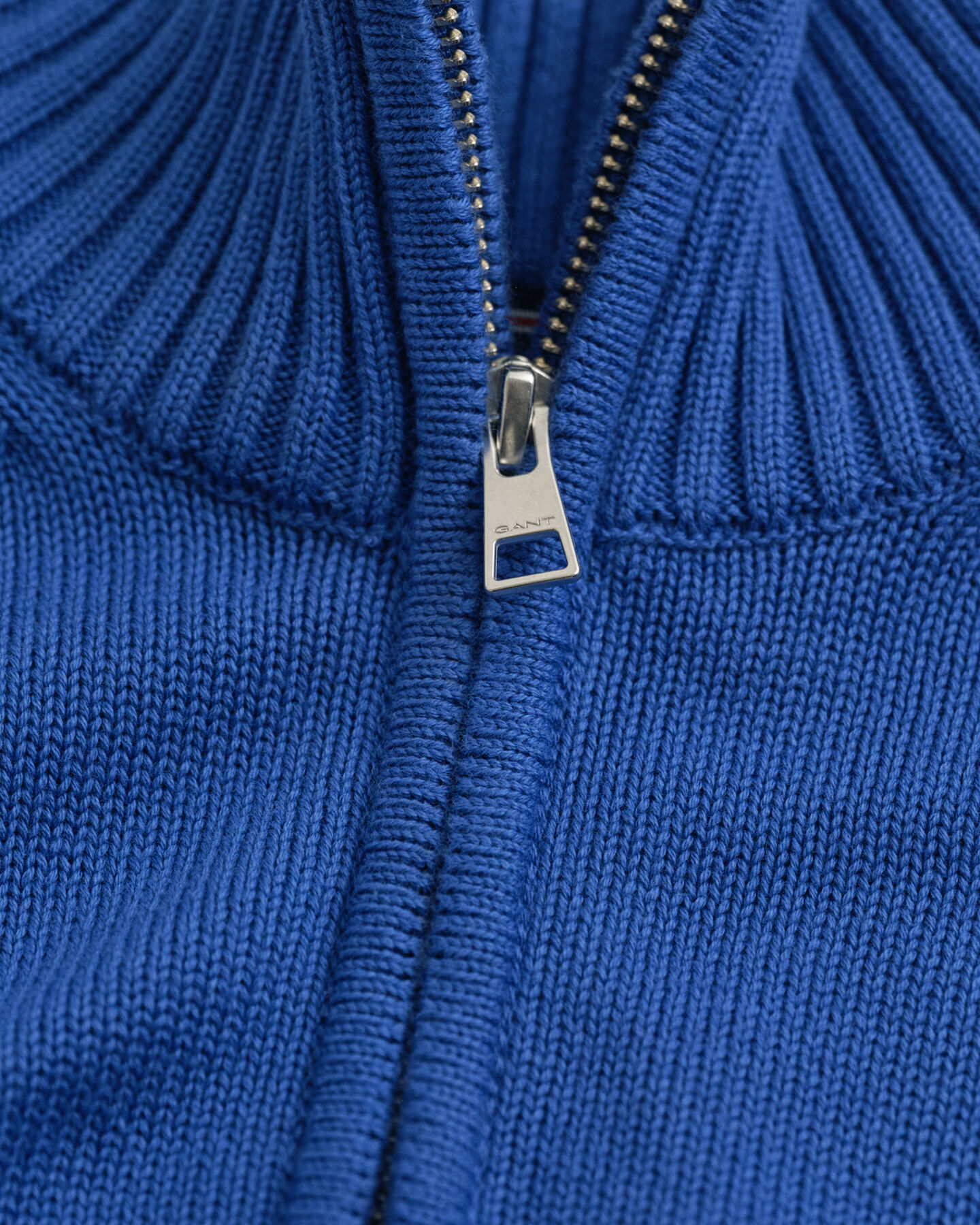 Camisola de malha em algodão com meio fecho Casual