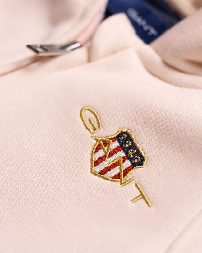 Cal&ccedil;as e sweatshirt com capuz e fecho de correr Baby