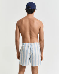 Calções de banho às riscas em bloco