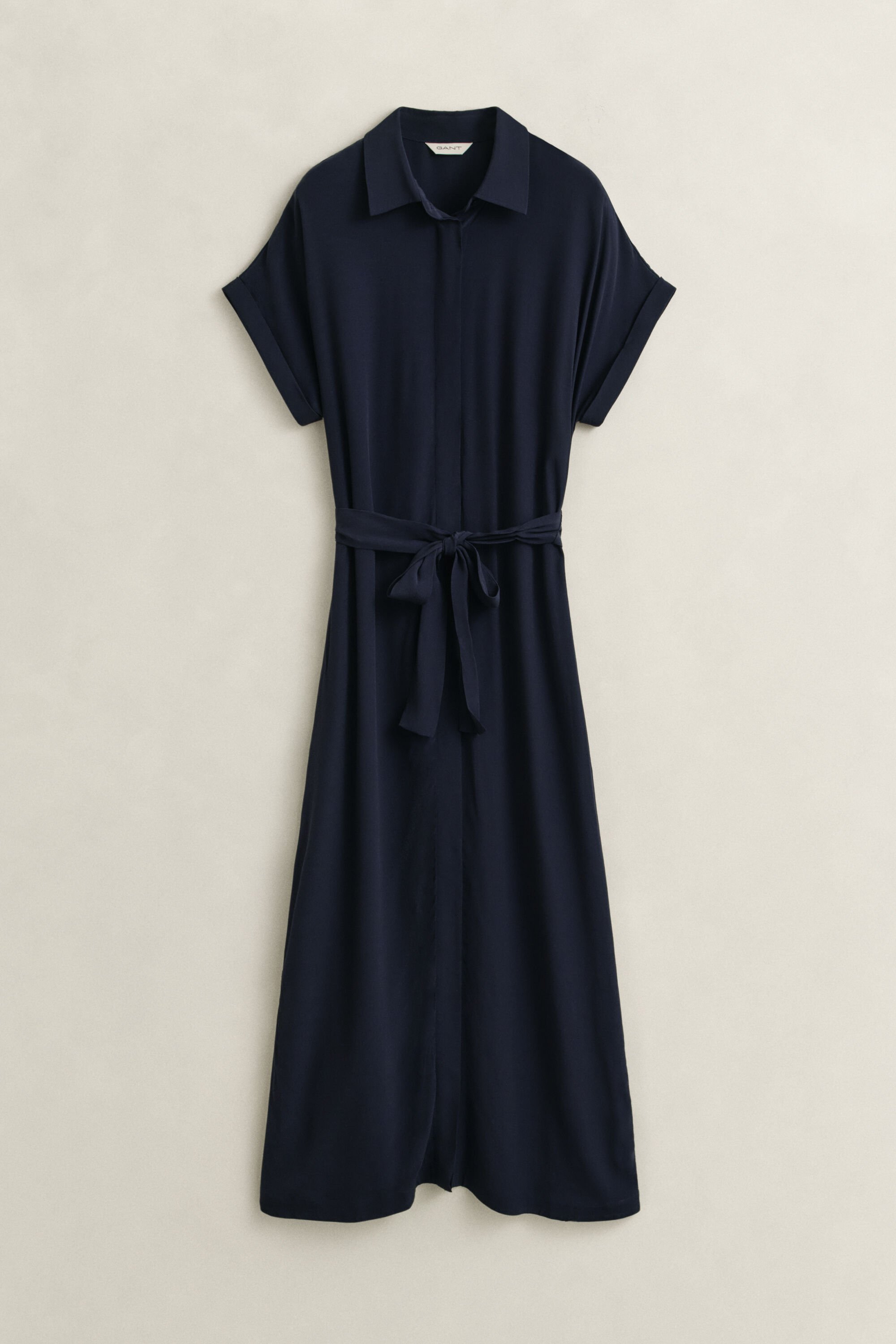 Vestido-camisa com mangas bolero