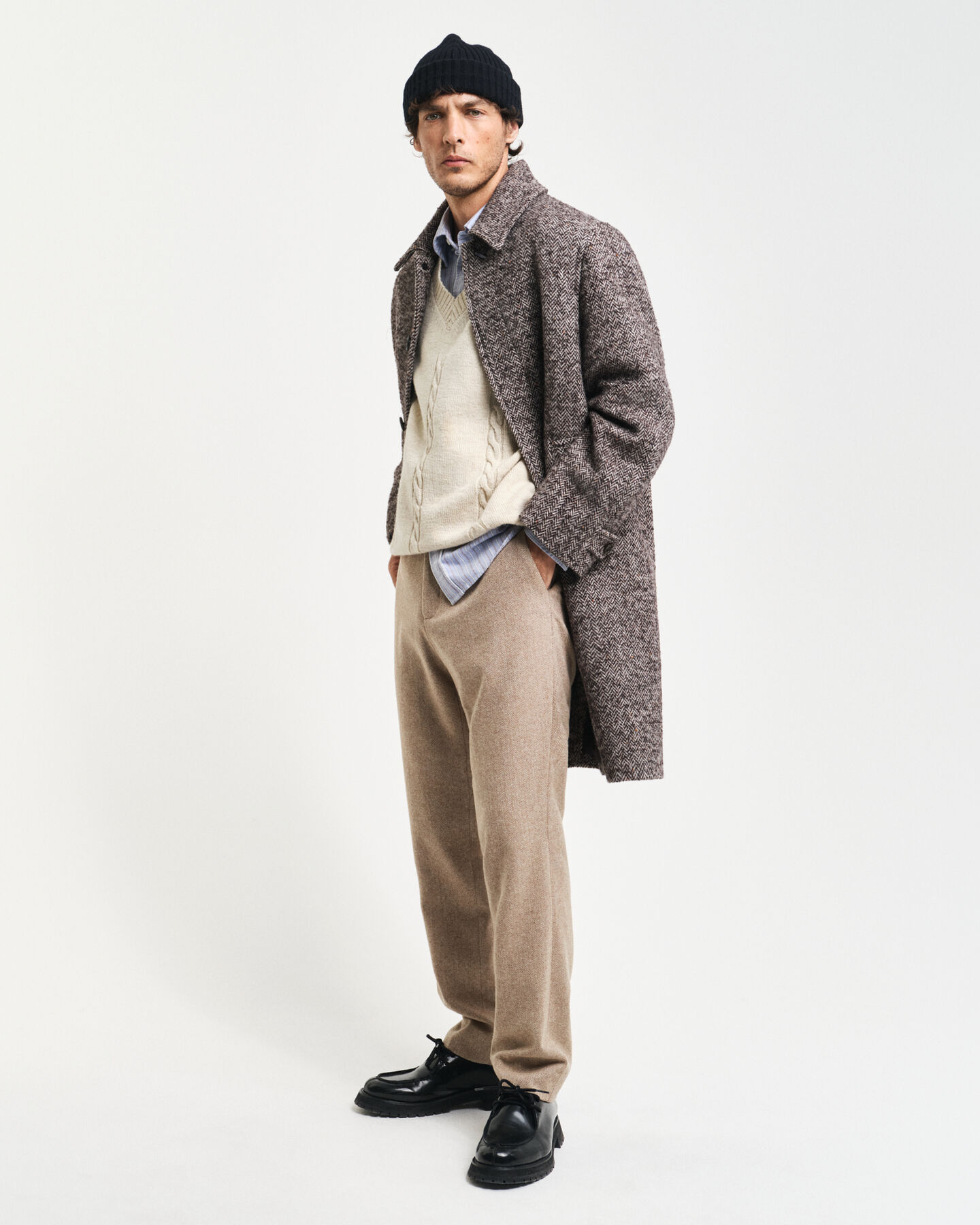 Cal&ccedil;as de fato Herringbone slim fit