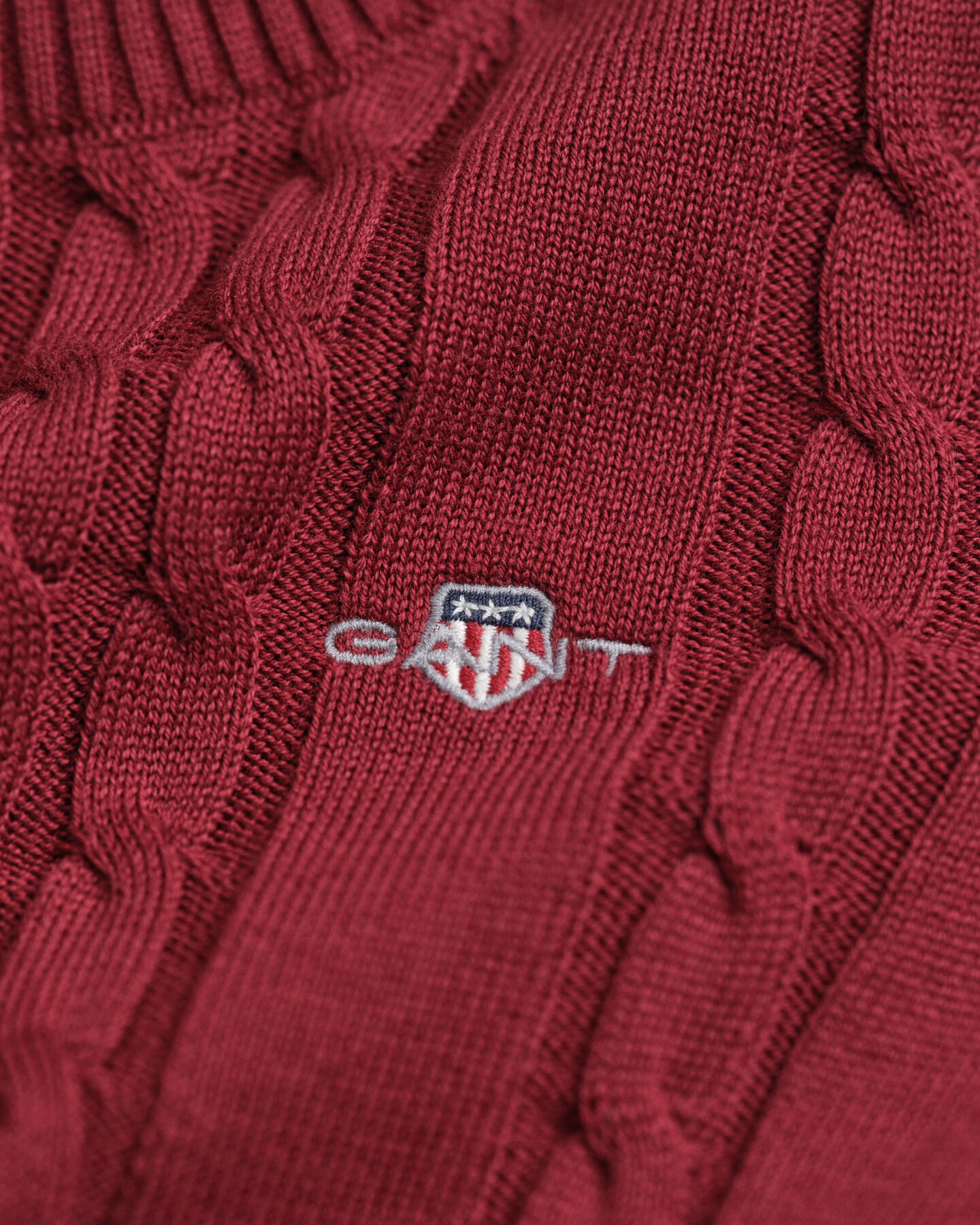 Vestido em malha entrançada de algodão Girls