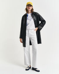 Calças de ganga brancas com perna a direito relaxed fit