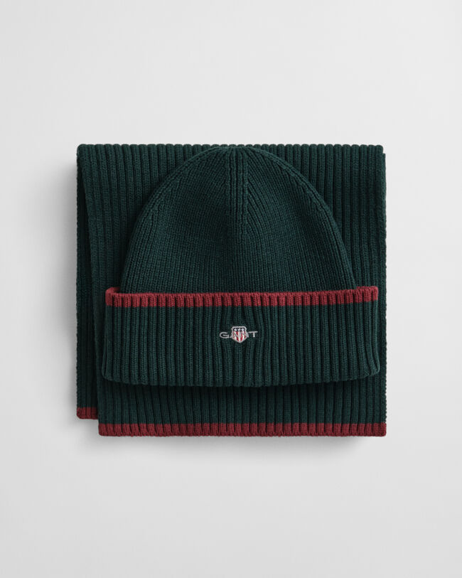 Conjunto de oferta com gorro e cachecol Essential