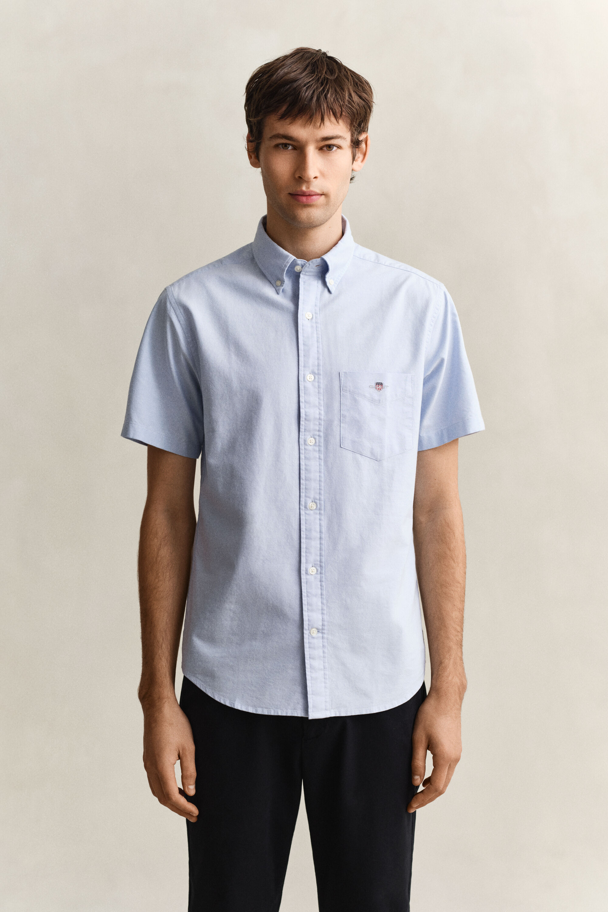 Camisa de manga curta Oxford Classic