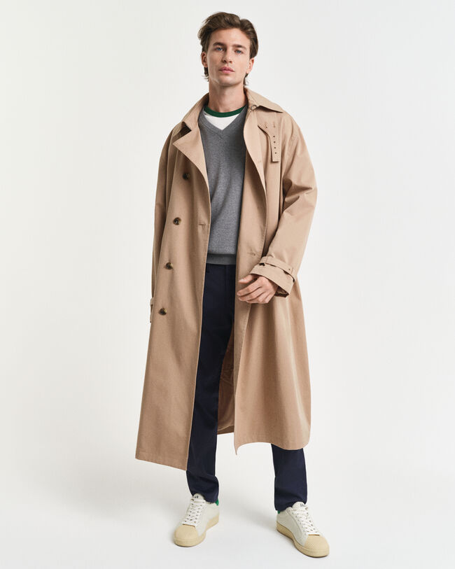 Pulover com decote em V em algodão clássico