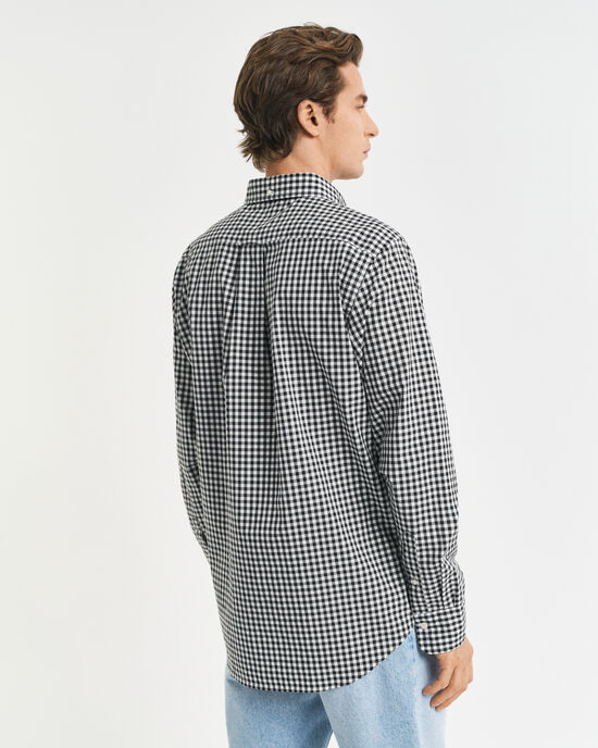 Camisa em popelina gingham Classic regular fit