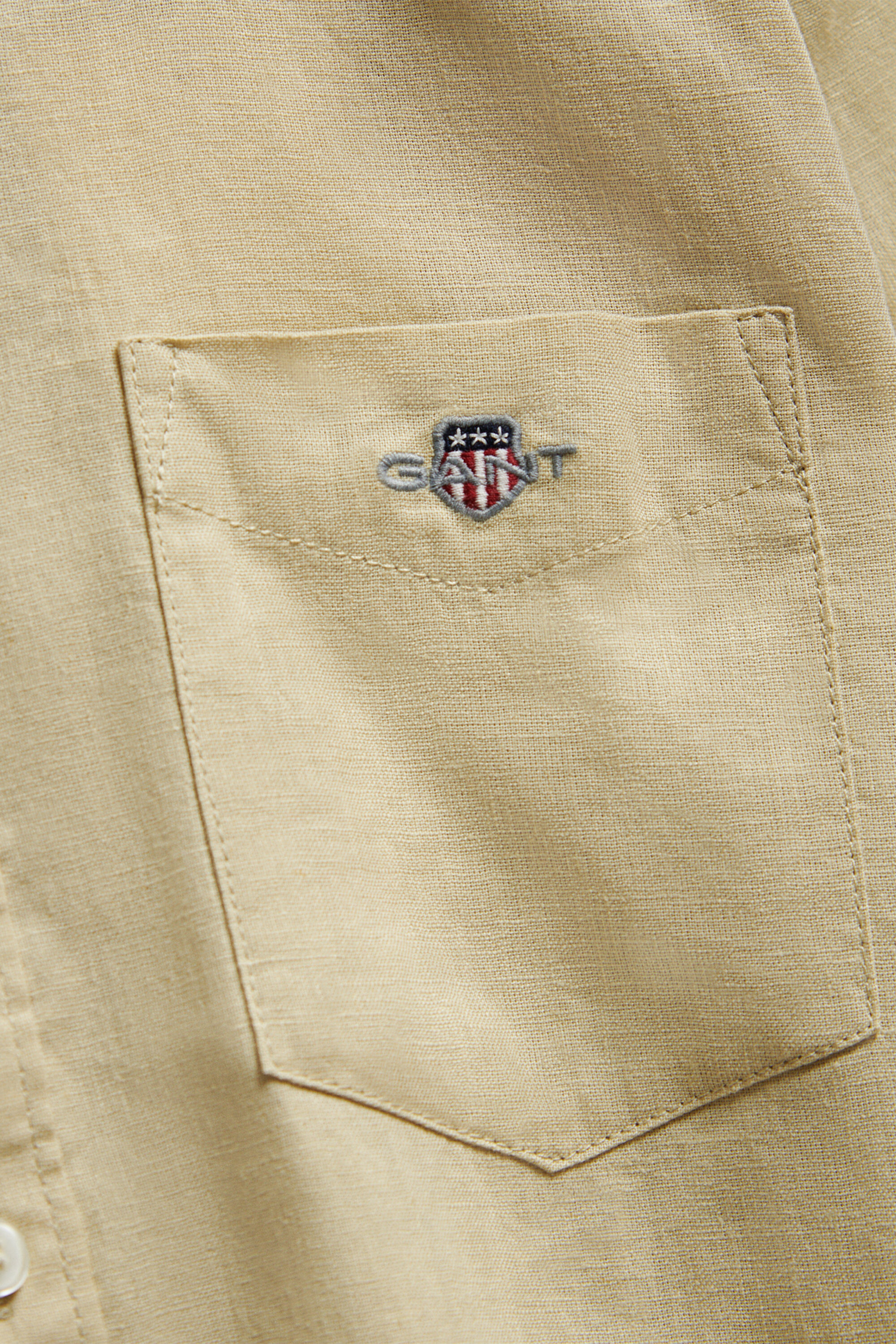 Camisa em mistura de linho Teen Boys