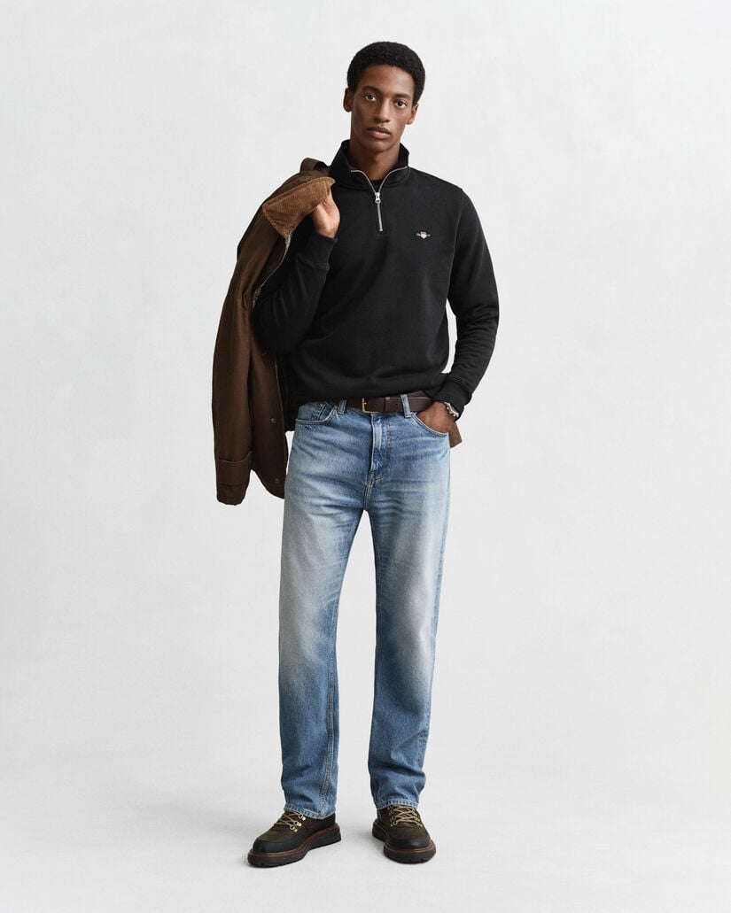 Sweatshirt com meio fecho Shield