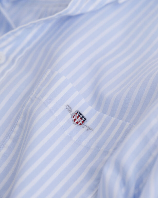 Camisa em popelina &agrave;s riscas Shield Teens