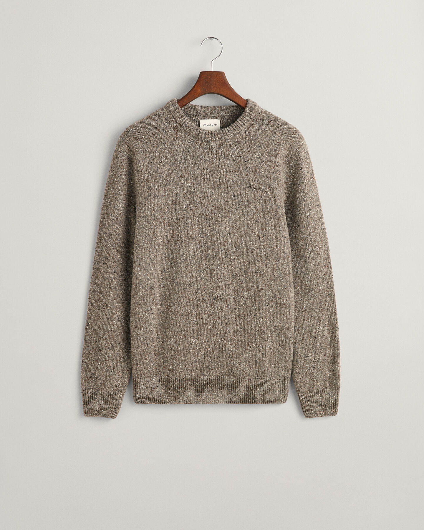 Sweatshirt com decote redondo Wool Nepps