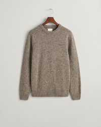 Sweatshirt com decote redondo Wool Nepps