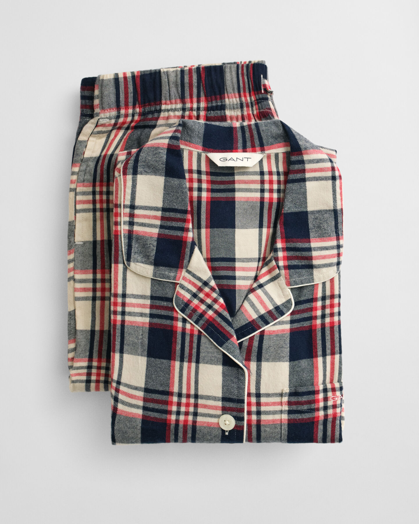 Caixa de presente com pijama em flanela