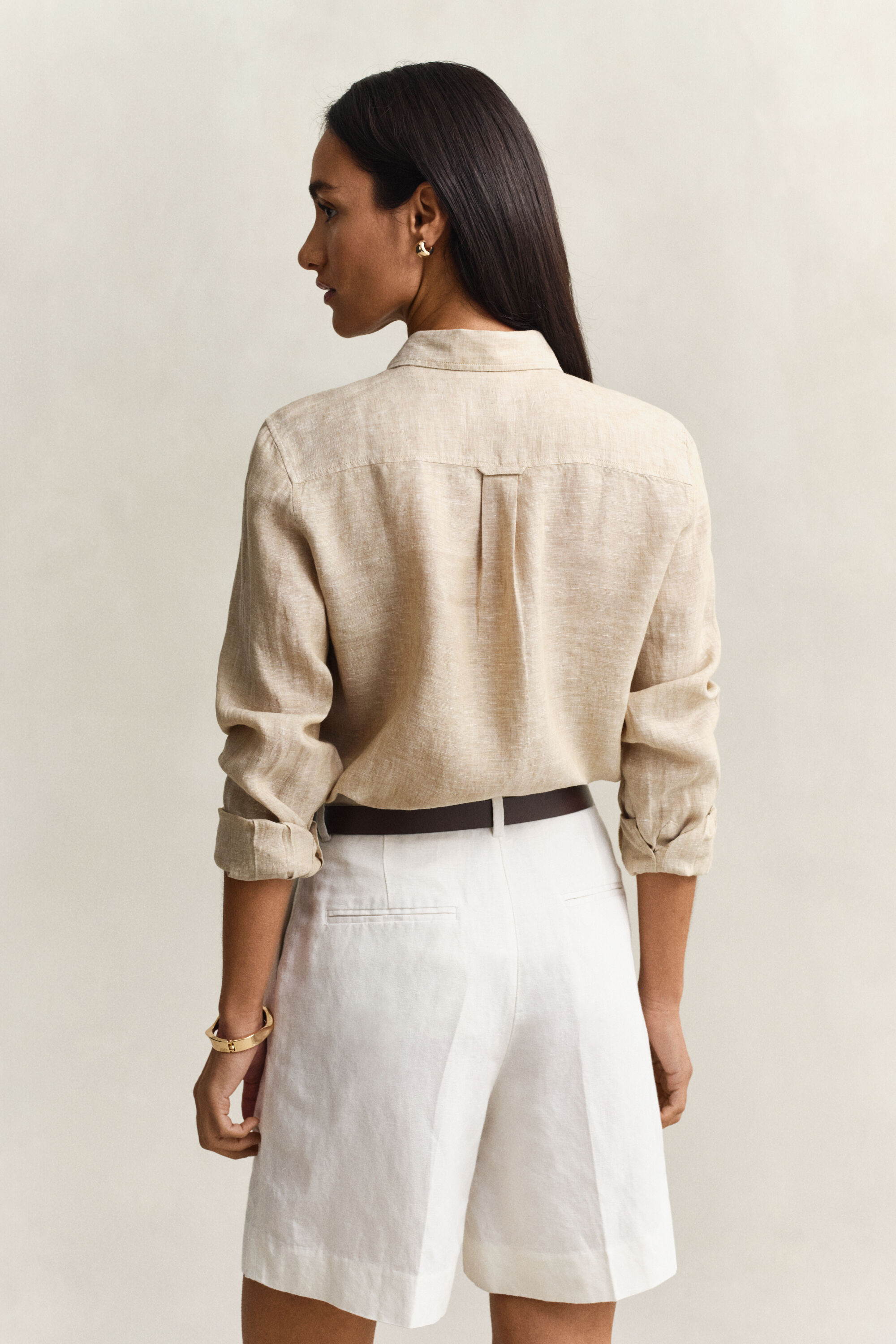 Camisa de linho regular fit