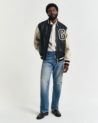 GANT Varsity Jacket em pele