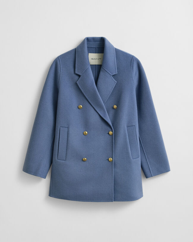 Casaco de marinheiro com detalhes cosidos à mão