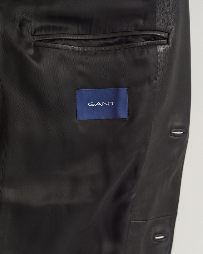 Blazer em pele oversized