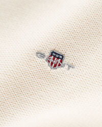 Camisola de malha com decote redondo clássica em algodão