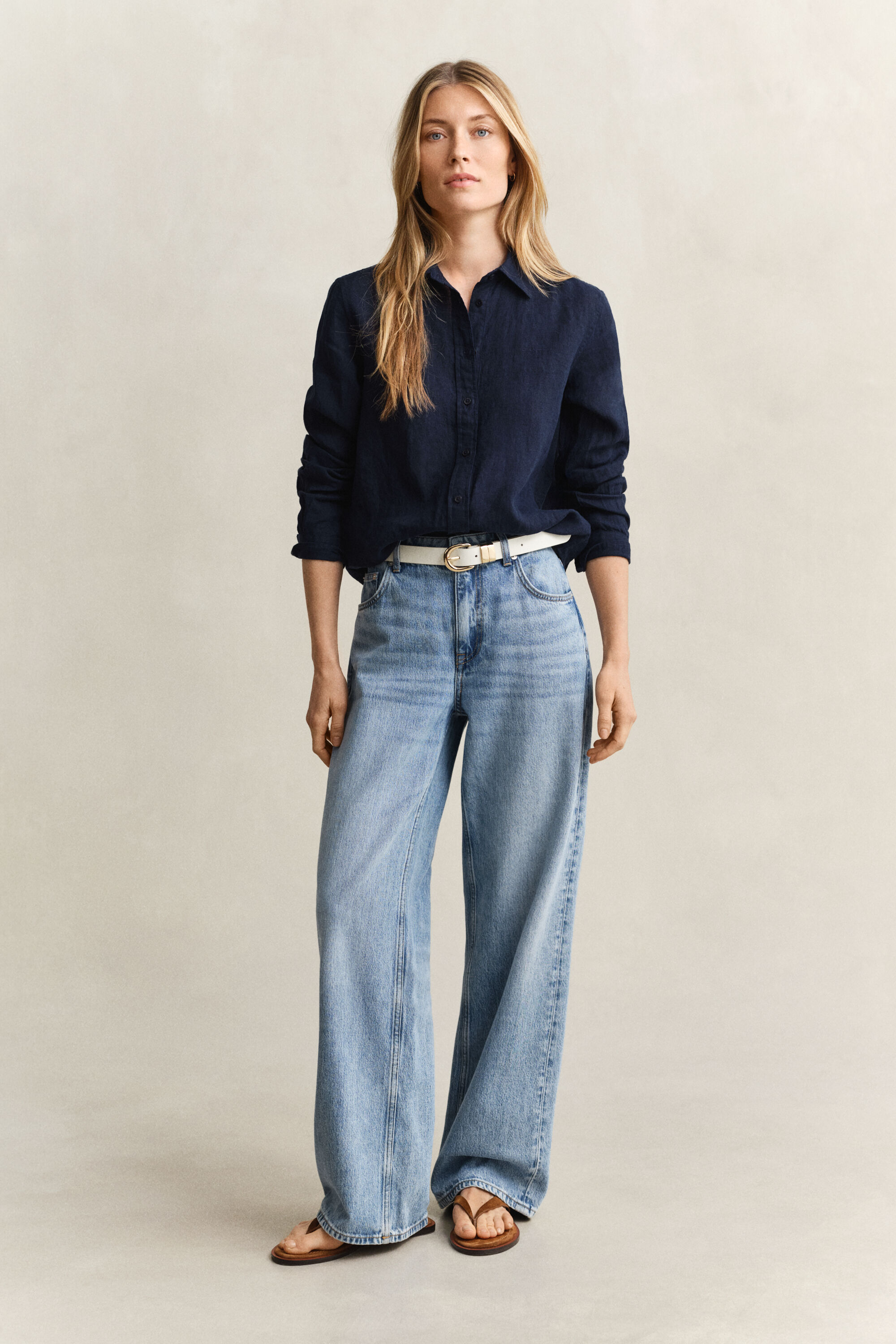 Camisa de linho regular fit