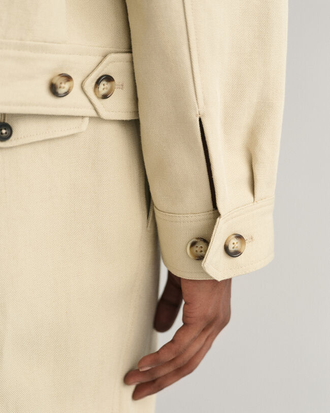 Casaco de fato em linho e algodão relaxed fit