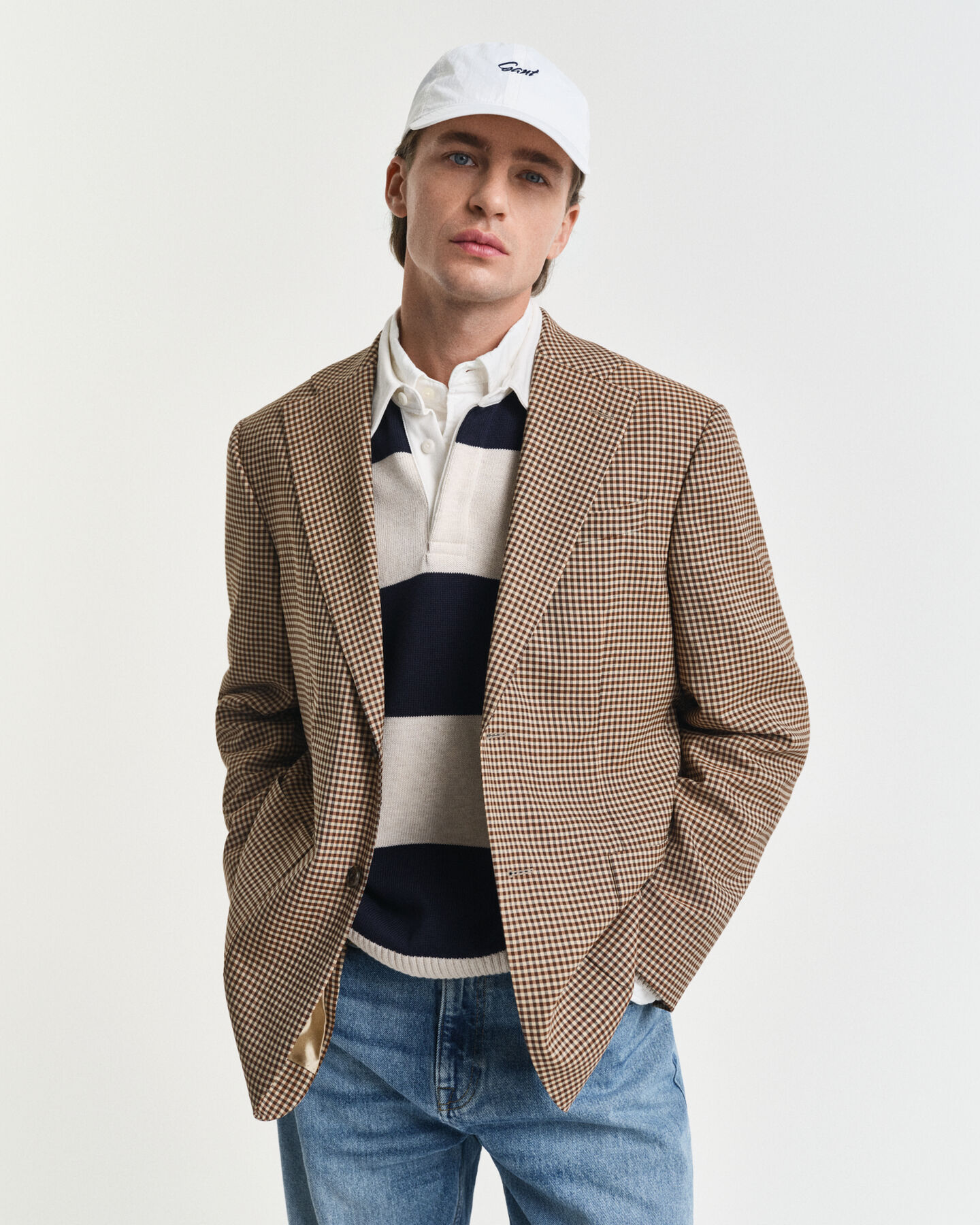 Boné com efeito enrugado Small Graphic