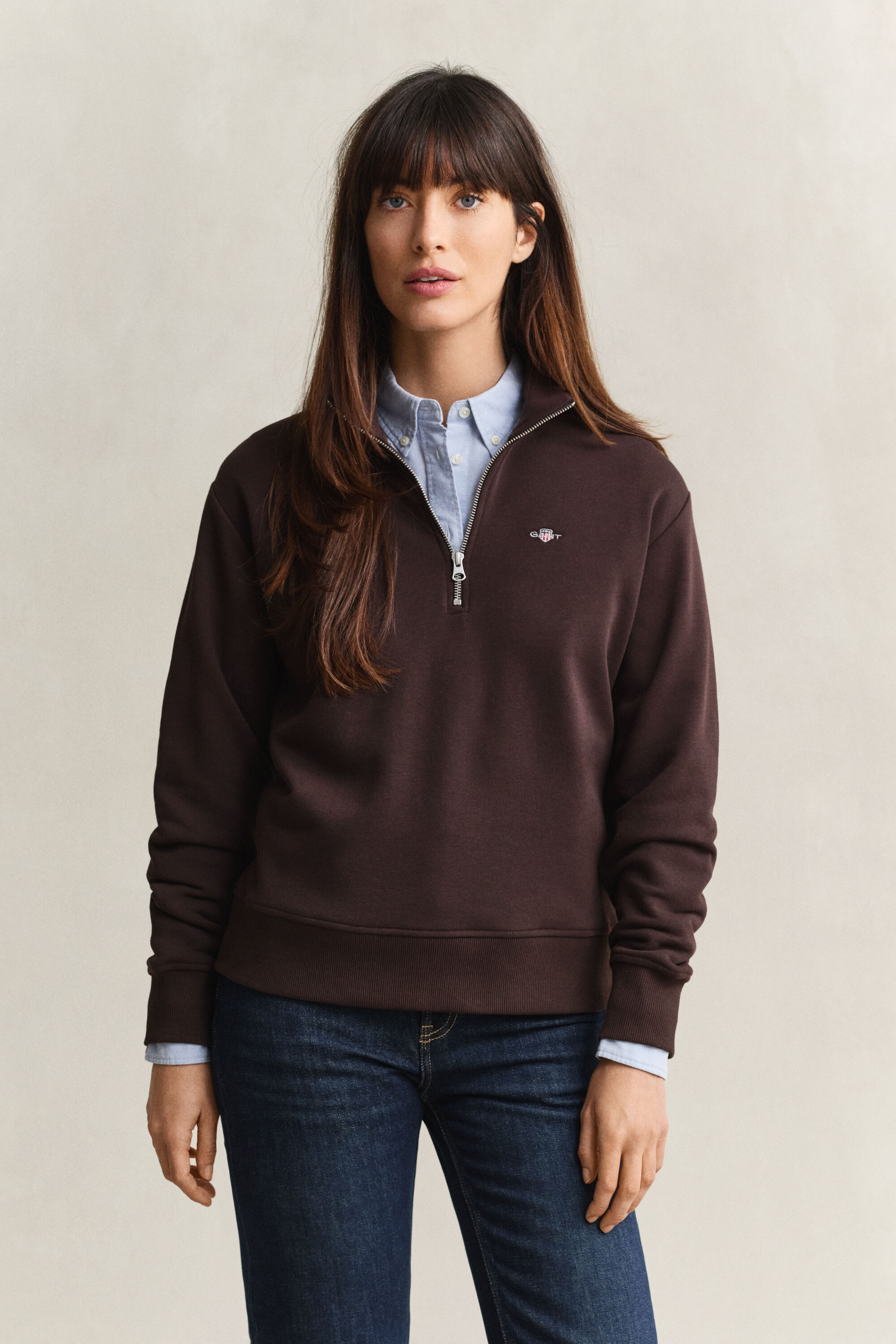 Sweatshirt com meio fecho de correr Shield