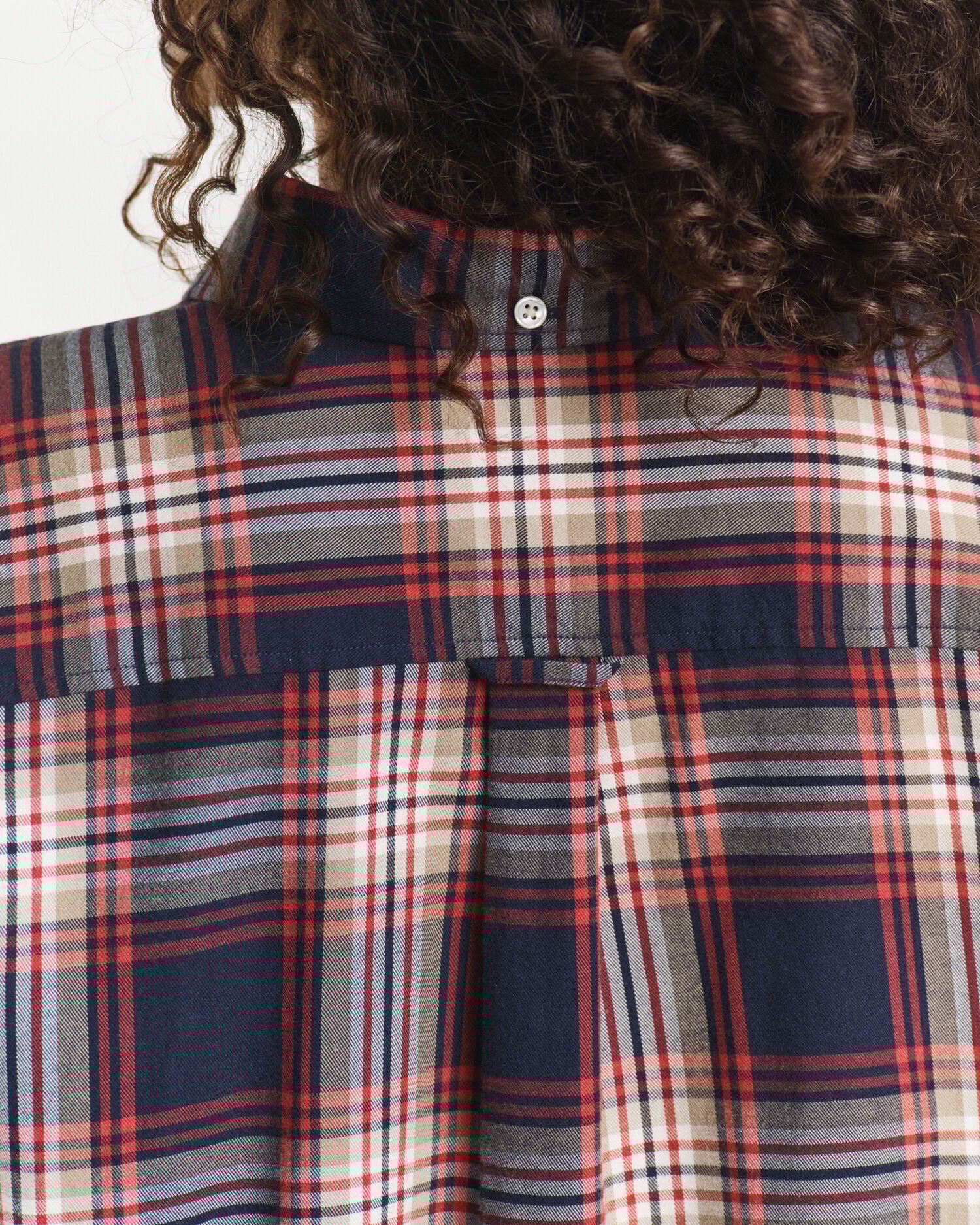 Camisa de flanela com padrão de xadrez relaxed fit