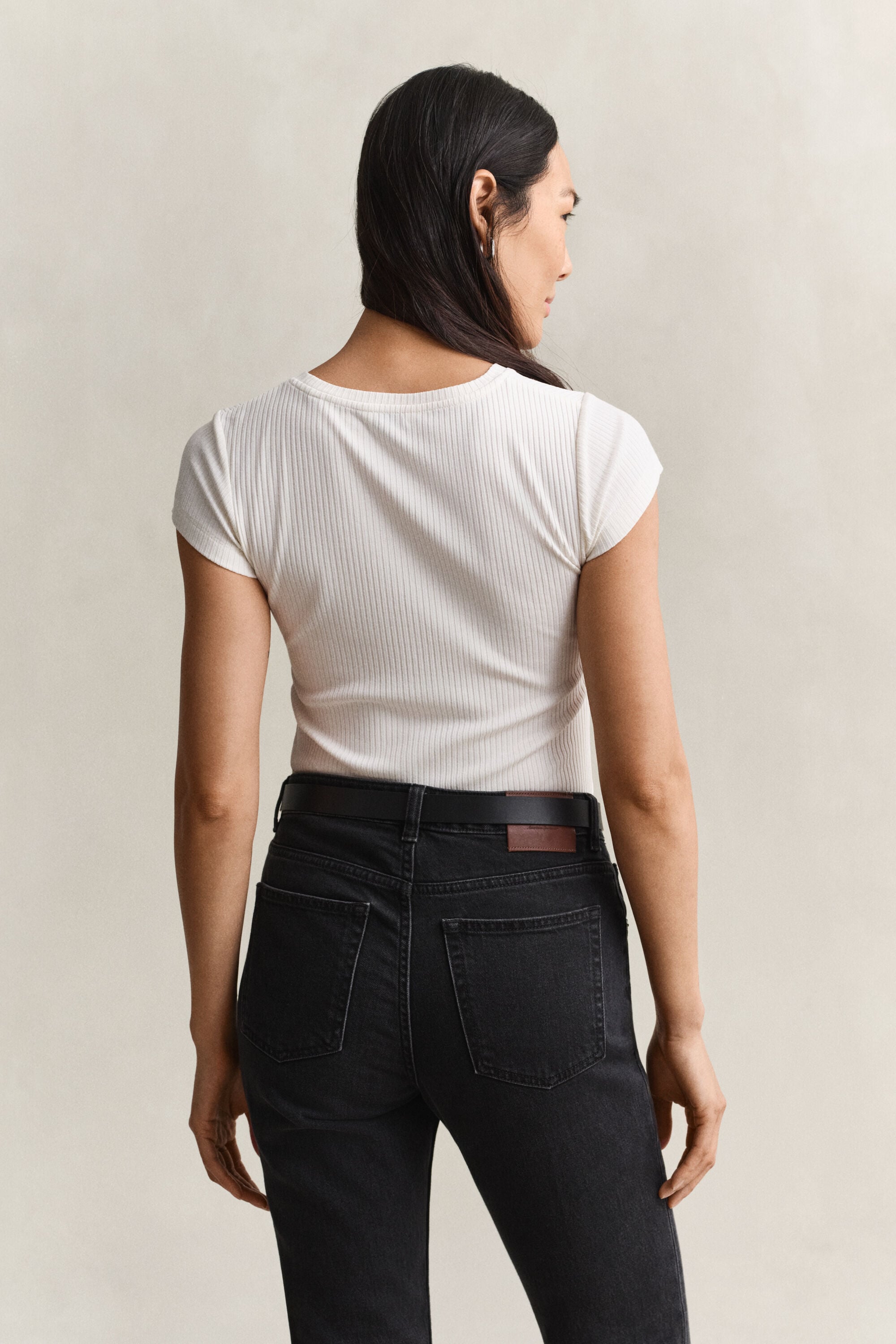 T-shirt canelada slim