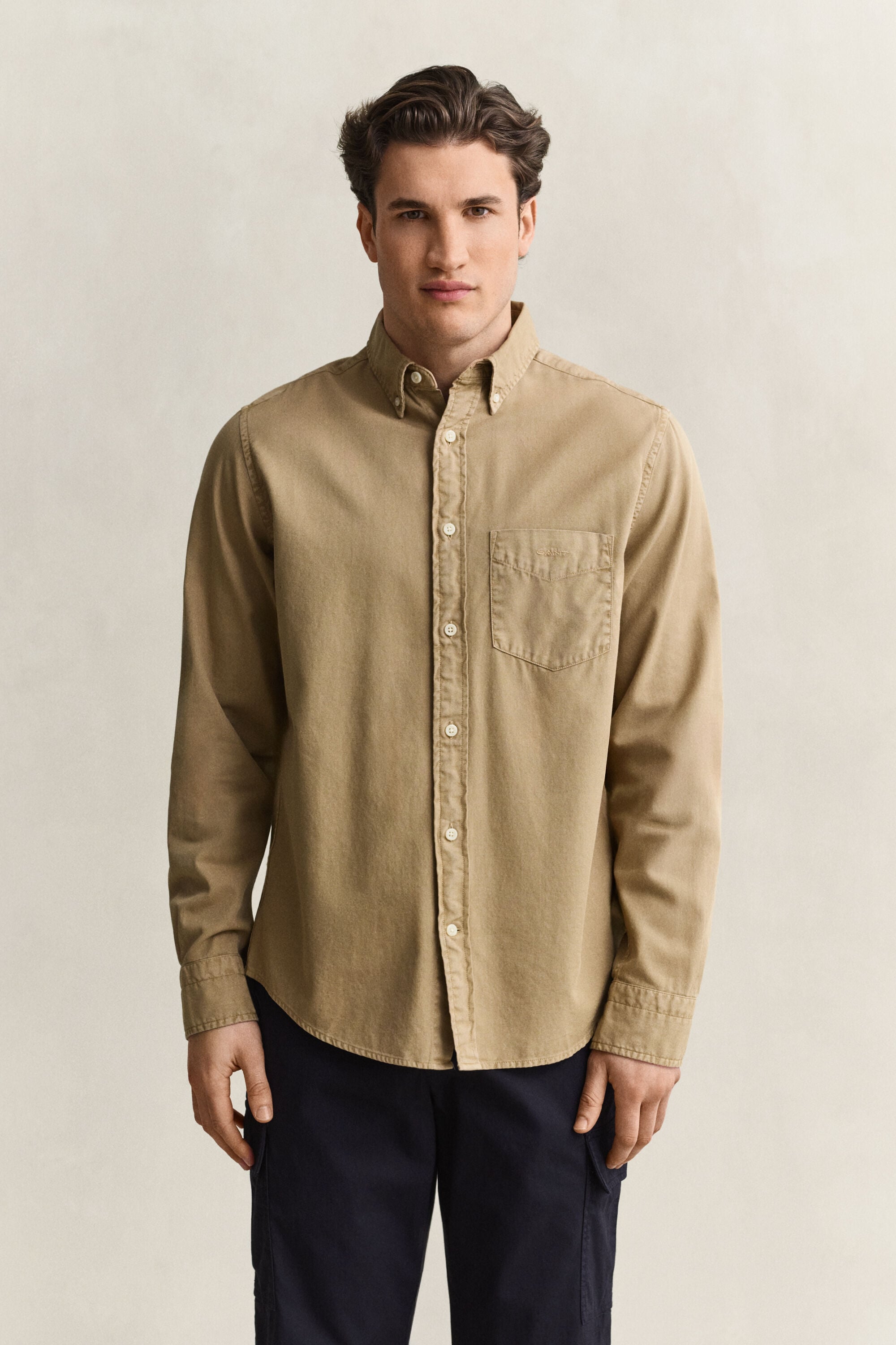 Camisa em sarja regular fit