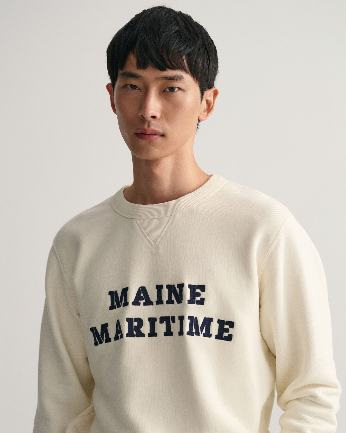 Sweatshirt com decote redondo Maritime