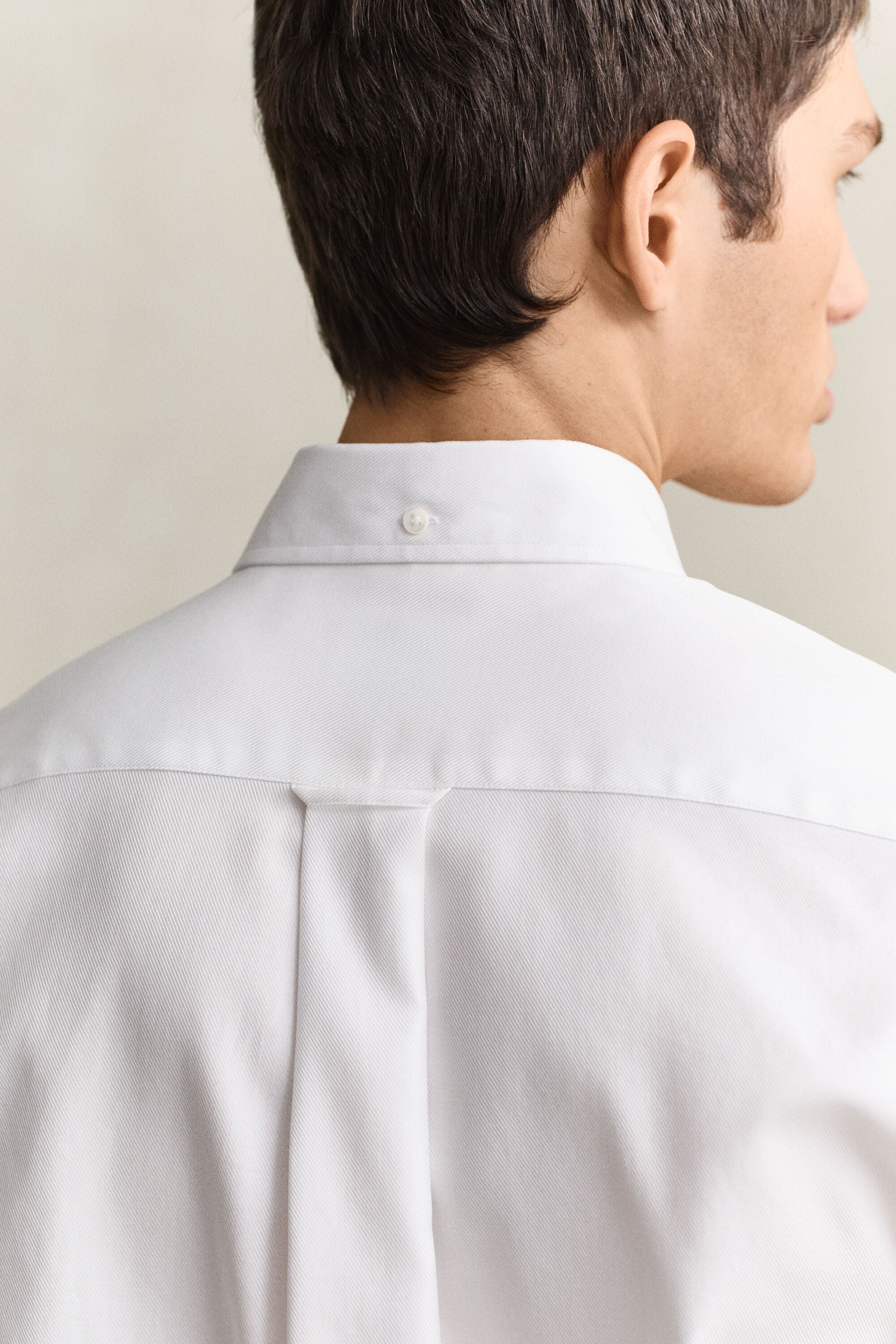 Vestido-camisa em sarja