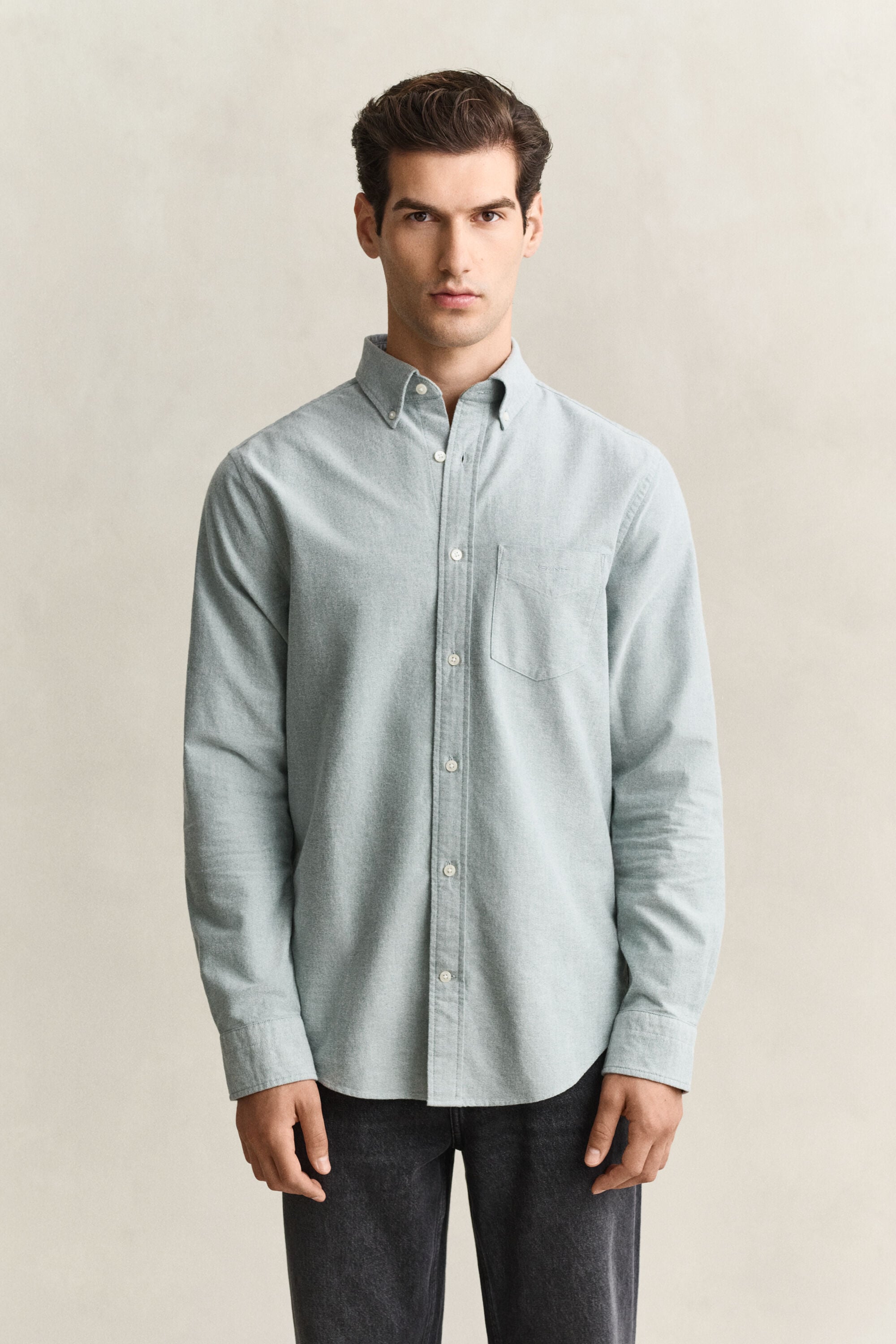 Camisa Oxford escovada