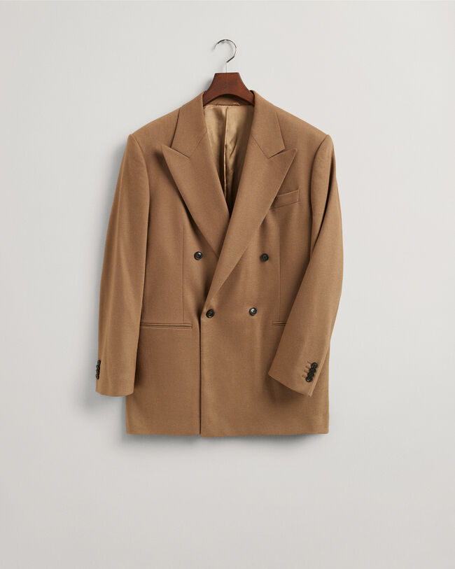 Blazer de fato em flanela oversized