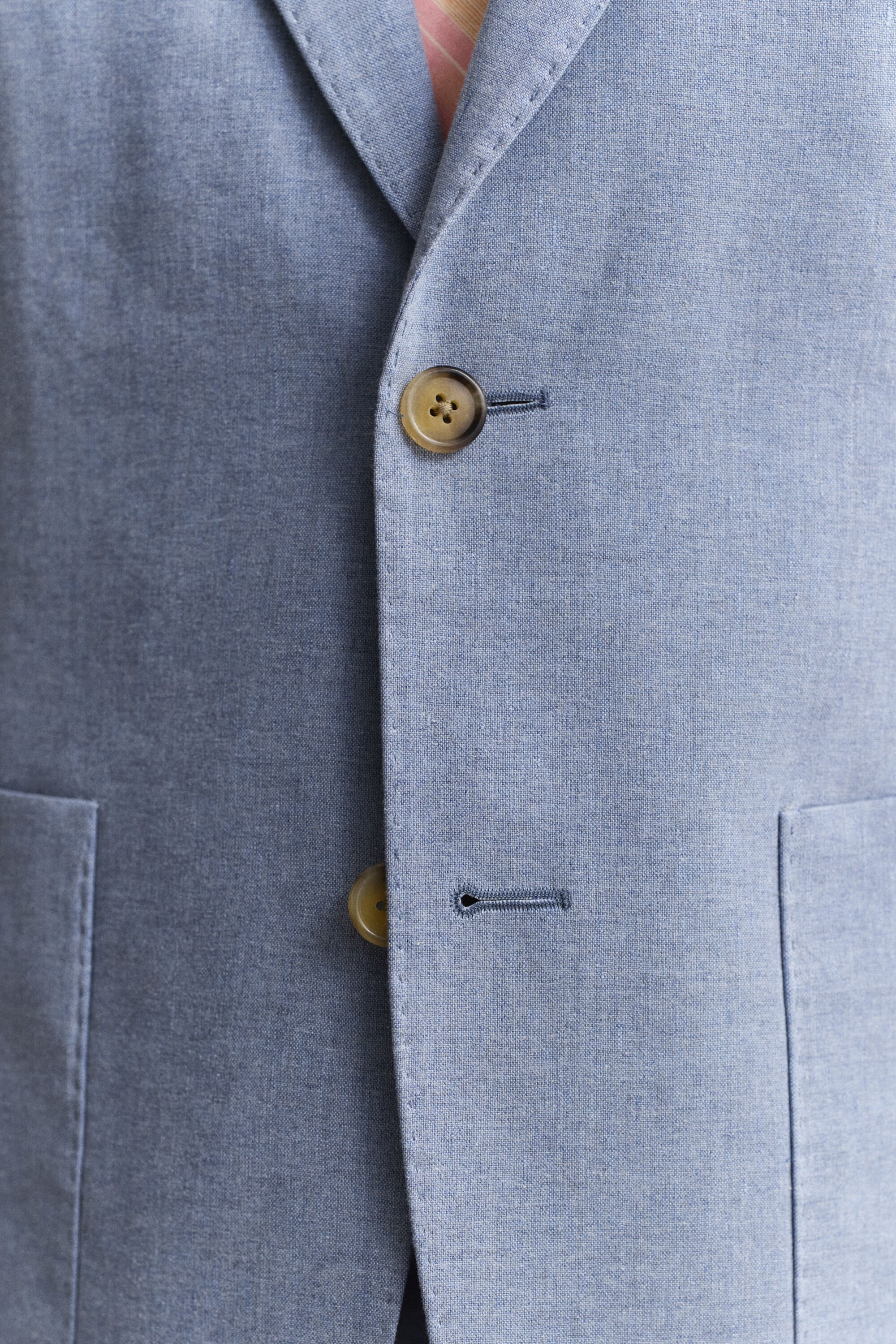 Casaco de fato em mistura de linho